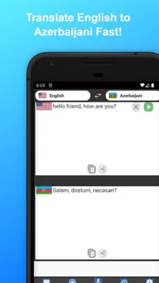 English to Azerbaijani Translator android App screenshot 0