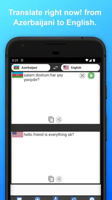 English to Azerbaijani Translator android App screenshot 3